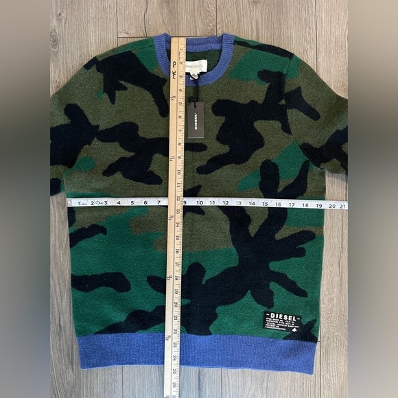 DIESEL kids Kroxi sweater boys large camo size 14 - Picture 7 of 9